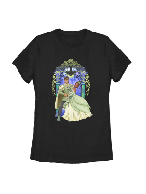 Women's The Princess And The Frog Wedding Pose T-shirt