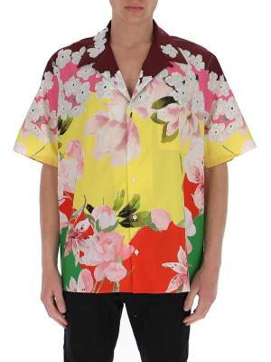 Valentino Floral Print Short-sleeve Shirt