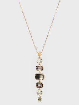 Ombre Effect Rectangular Stone Pendant Necklace - A New Day™