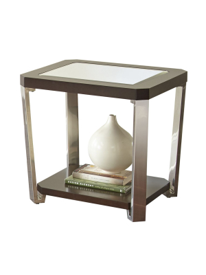 Truman End Table Espresso - Steve Silver