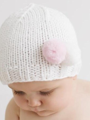 Tiny Poms Knit Hat