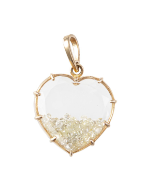 Heart Diamond Shaker Charm