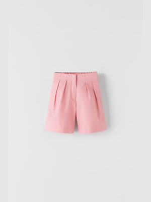 Pleated Shorts