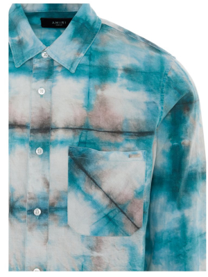 Amiri Watercolour Checked Shirt