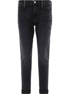 Frame Mid Rise Cropped Jeans