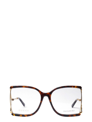 Gucci Eyewear Butterfly Frame Glasses