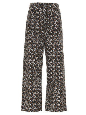 's Max Mara Printed Wide-leg Pants