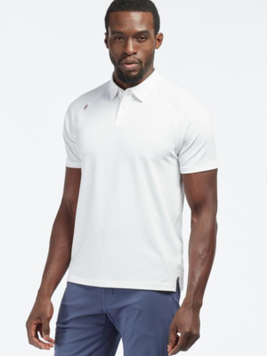 Rhone Delta™ Pique Polo- White