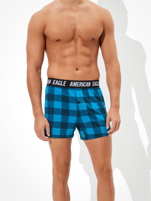 Aeo Plaid Ultra Soft Boxer Short