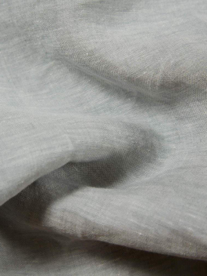 Light Grey Melange Linen Bedding - Yarn Dyed