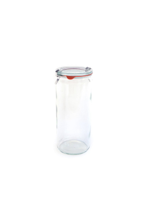 Wide Cylinder Jar (set Of 2)