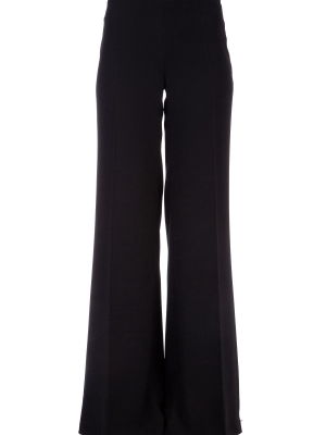 Elisabetta Franchi Logo Detail Wide Leg Trousers