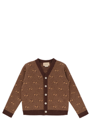 Gucci Kids Gg Jacquard Cardigan