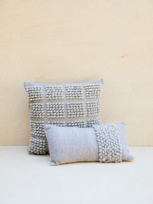 Raya Lumbar Pillow Cover - Gray