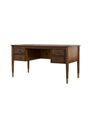 Tapia Writing Desk Oak - Iohomes