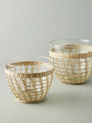 Seagrass-wrapped Serving Bowl