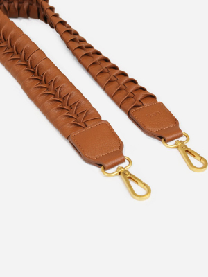 The Fishtail Braid Strap Short - Brown