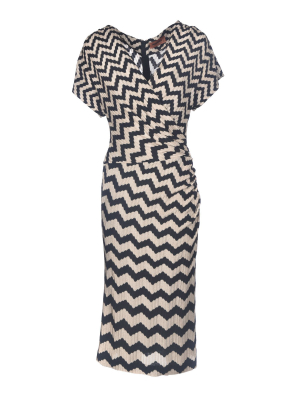 Missoni Zig-zag Intarsia Knit Midi Dress