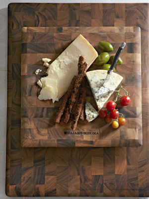 Williams Sonoma End-grain Cutting Board With Feet, Acacia