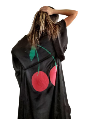 'cherries' Kimono Robe