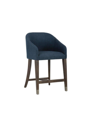 Nellie Counter Stool - Arena Navy Fabric