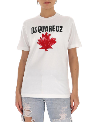 Dsquared2 Logo Print Crewneck T-shirt