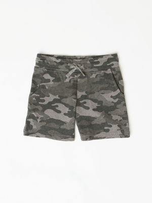 Little Boy's Cvc Fleece Camo Print Short