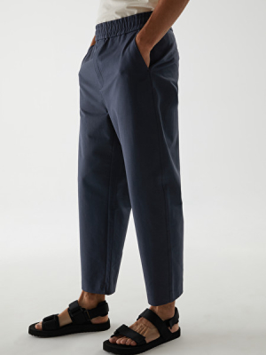 Cotton Relaxed Wide-leg Pants