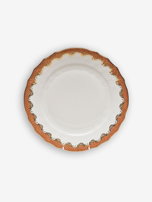 Fish Scale 10.5" European Dinner Plate By Herend