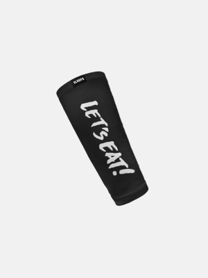 Let's Eat Black White Kids Forearm Sleeve