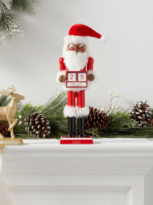 14" Santa Countdown Blocks Nutcracker - Wondershop™