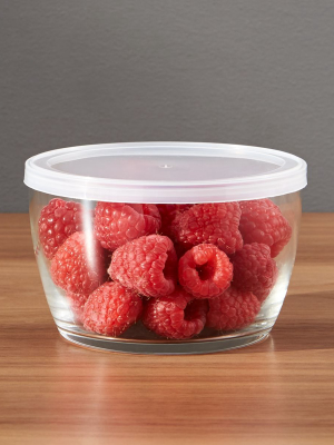 Clear Glass Bowl With Lid