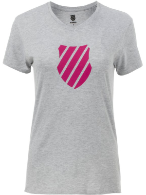 194430-025 | Womens Court T-shirt | Grey/pink