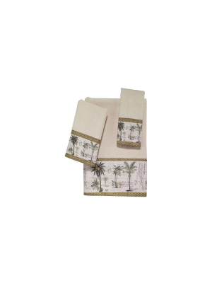 Colony Palm 3 Pc Towel Set