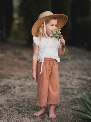 Ribbon Wide Brim Hat