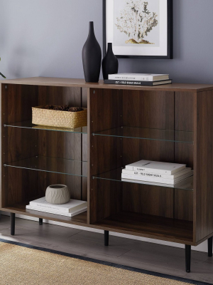 Mid-century Modern 4-shelf Bookcase - Saracina Home