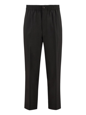 Ami Cropped Elasticated Waist Trousers