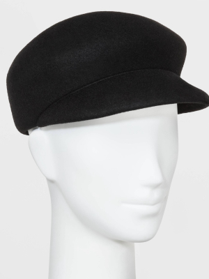 Women's Captain Hat - A New Day™ Black One Size