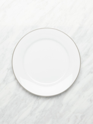 Aspen Grey Band Salad Plates, Set Of 8