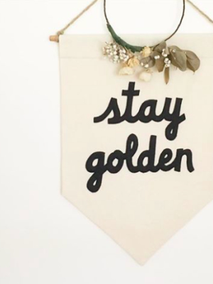 Secret Holiday Co. Stay Golden Exclusive Banner