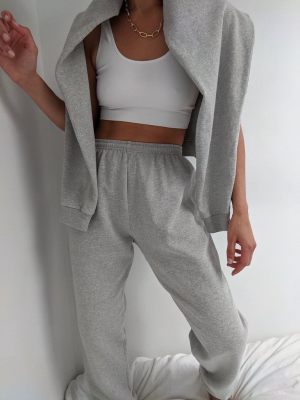 Na Nin Cleo Cotton Sweatpants / Available In Heather Grey
