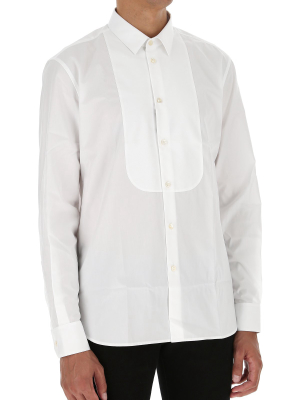 Saint Laurent Pique Plastron Yves Collar Shirt