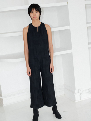 Cropped Jumpsuit - Black