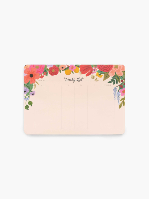 Rifle Paper Co Garden Party Weekly Desk Pad