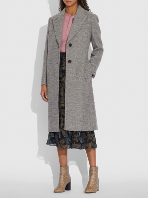 Herringbone Oversized Coat