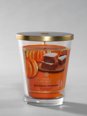 11.5oz Lidded Glass Jar Bourbon Pumpkin Candle - Home Scents By Chesapeake Bay Candle