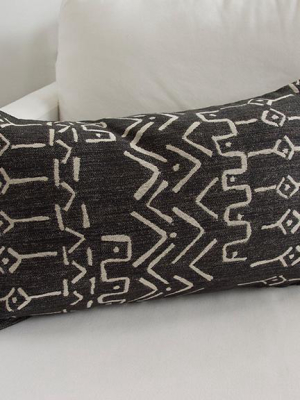 Kona Mud Cloth Pattern Lumbar Pillow Case - 14x22