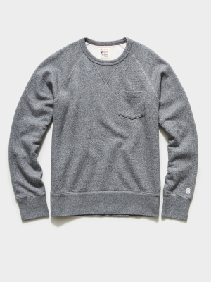 Midweight Pocket Sweatshirt In Salt And Pepper