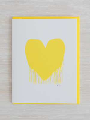 Drippy Heart Card