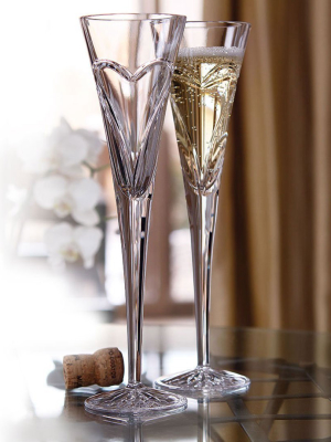 Wishes “love & Romance” Toasting Flute Glasses (set Of 2)